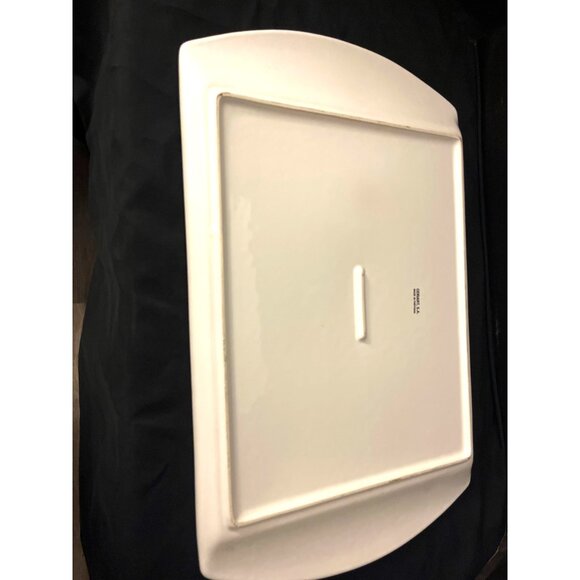 Ceriart White Serving Platter Large 12.5x 20” - Picture 5 of 7